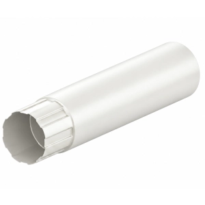Rura spustowa KROP STAL Ø100 mm, 1 m – biała RAL 9010